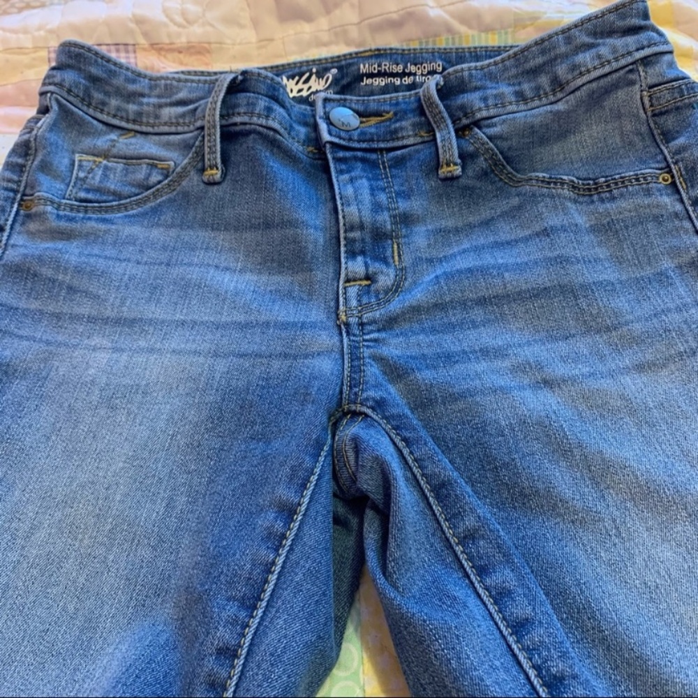 Mossimo Mid-Rise Jeggings Size 0 Multi-Wash